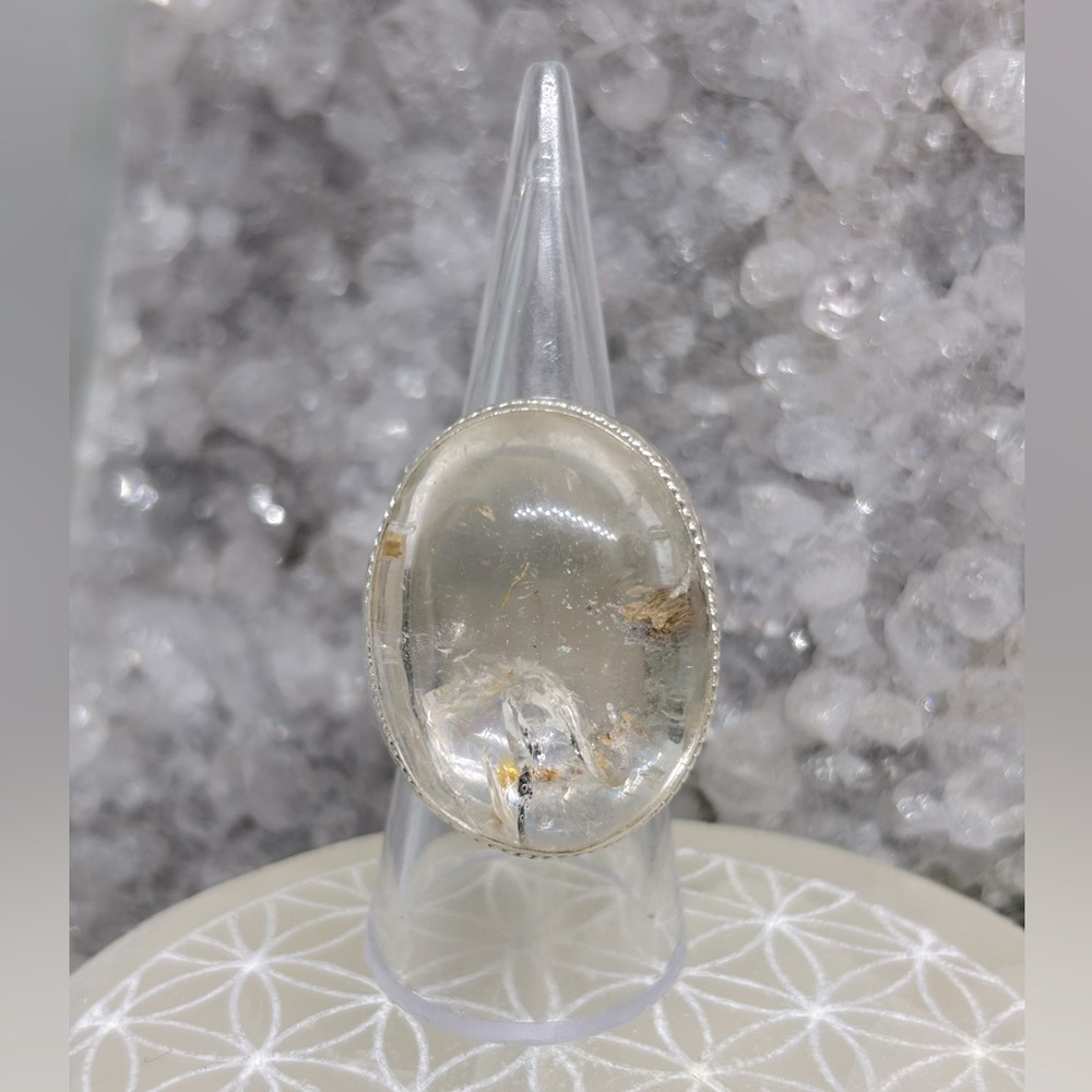 Artisan Rutilated Golden Healer Quartz Ring